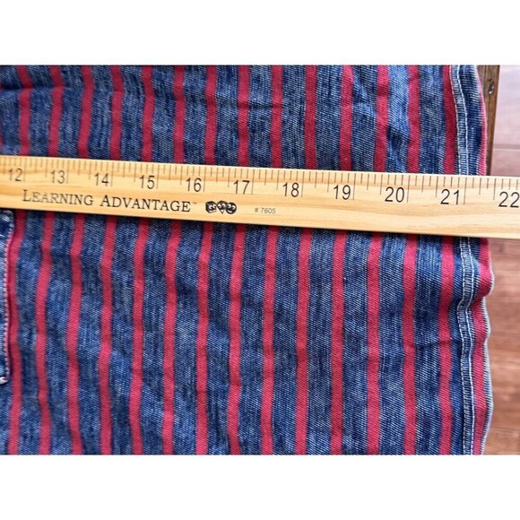 Michael Stars Navy w/ Red Stripes Faded Boxy L/S Top OS GUC Soft, Cozy, Classic - Picture 9 of 11